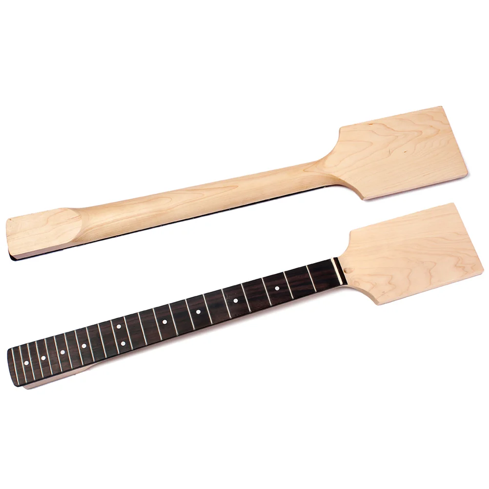 

22 Frets Dot Inlay DIY Maple Guitar Neck Paddle Headstock Electric Guitar Replacement