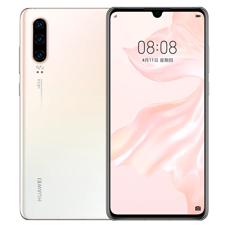 Pearl white Мобильный телефон huawei P30 6,1 дюймов OLED экран 8 Гб 64 Гб Kirin 980 Восьмиядерный Android 9,1 NFC 3650 мАч IP53 - Цвет: Pearl white