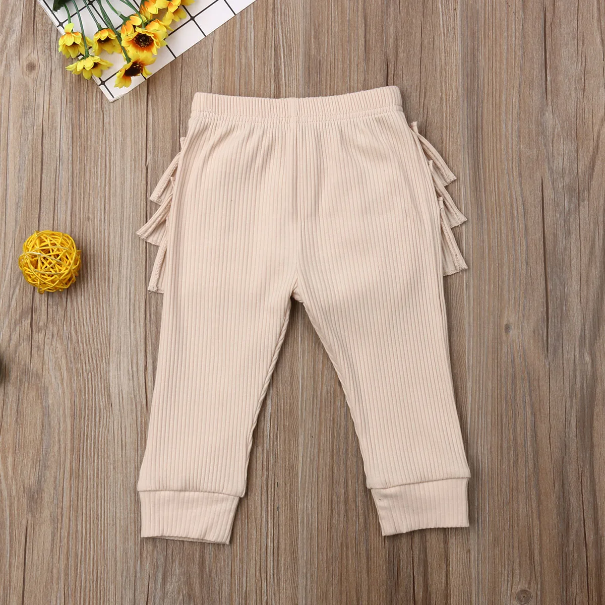 Newborn Kid Baby Girl Clothes Girls Cotton Pants Leggings Casual Ruffle Trousers Long | Мать и ребенок