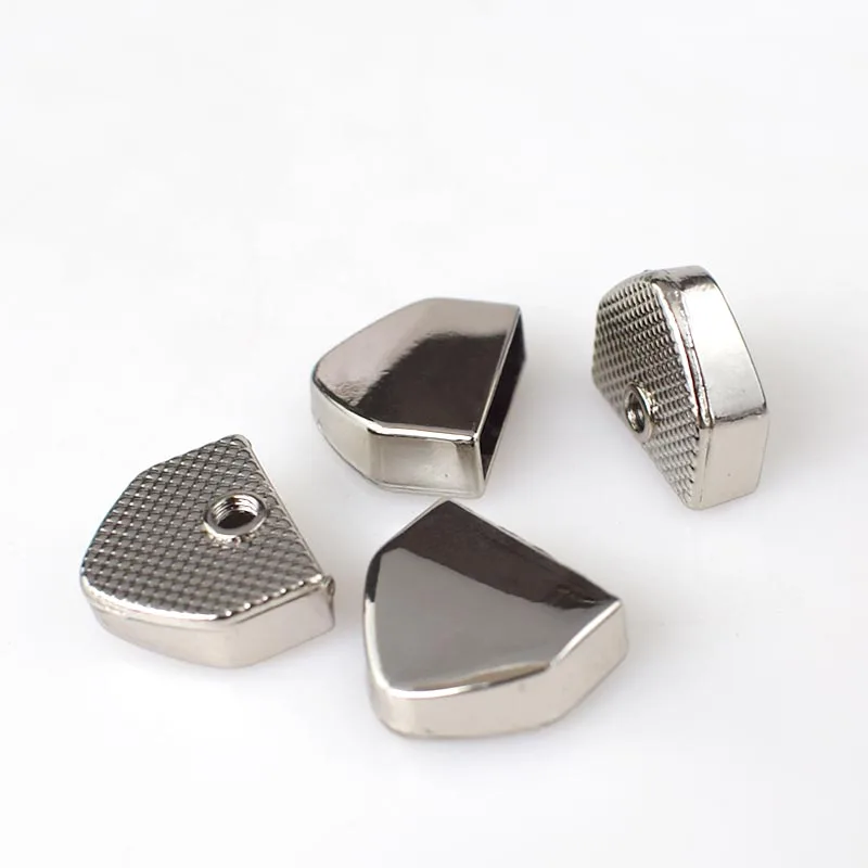 KY421-silver 50 шт. металлическая молния Потяните хвост замок пряжки с зажимом молния шнур стоп заглушка головка винт DIY сумки кожа аппаратные средства аксессуары ремесла - Цвет: KY421-silver