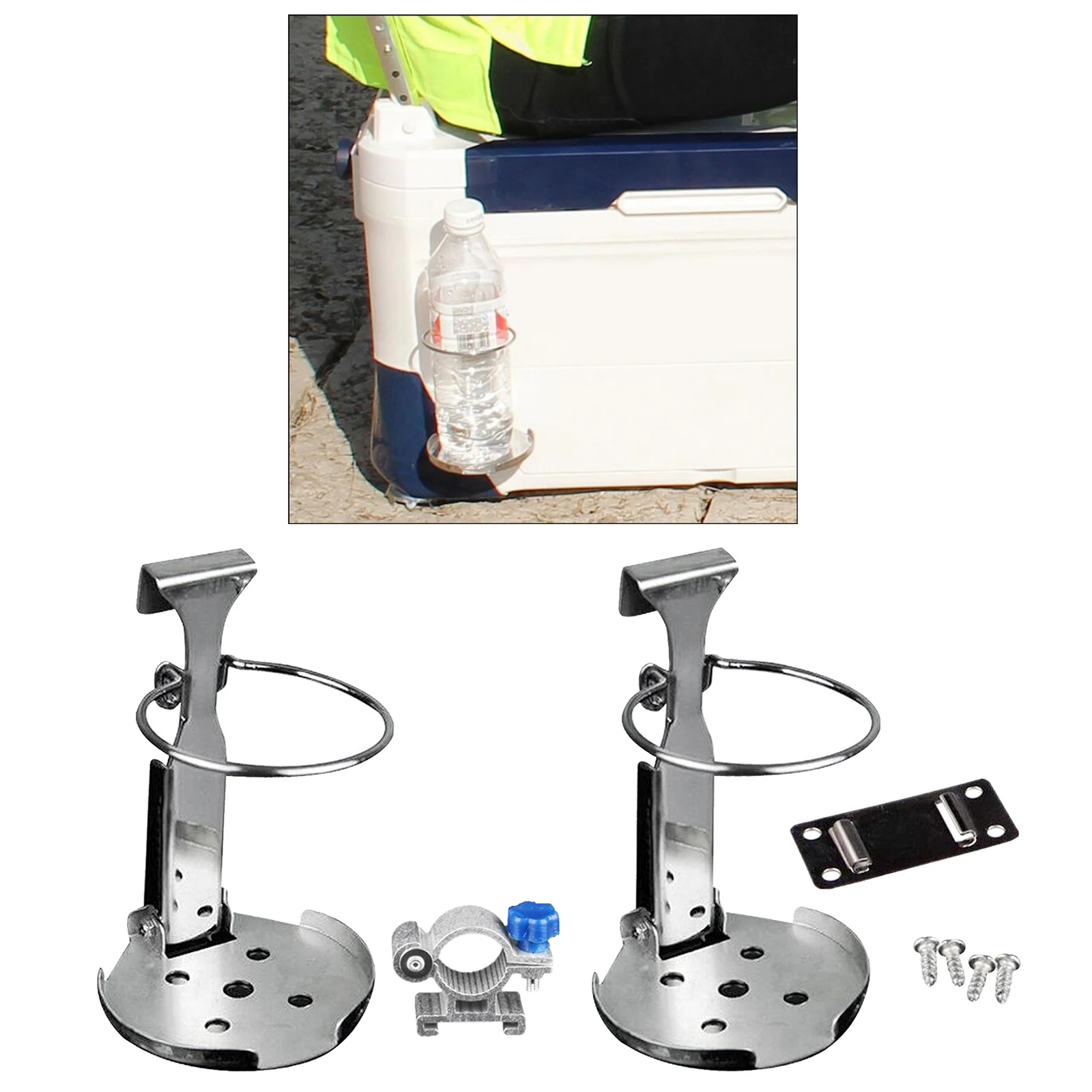 

Foldable Cup Holder Van Truck Dink Mount Fishing Box Pushchair Rack Bracket