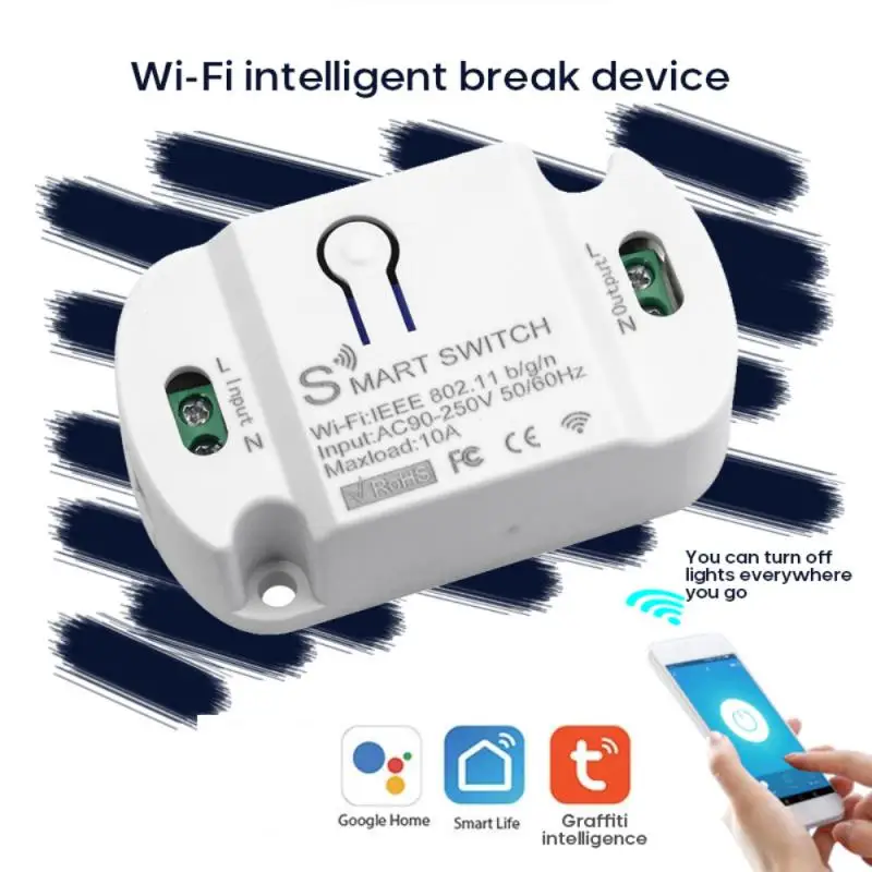 

Модуль смарт-выключателя с Wi-Fi, таймером и управлением через приложение