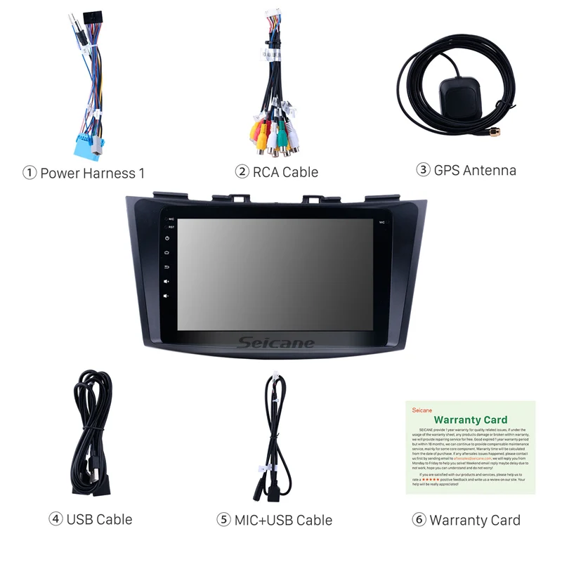 Seicane Android 9 0 дюймов автомобильное радио для 2011 2012 2013 Suzuki Ertiga Swift GPS мультимедийный