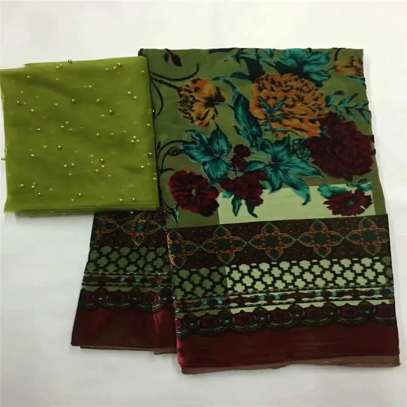 

Женское вечернее платье, шелковая бархатная ткань с набивным рисунком, 5 + 2 ярда тюлевой ткани! LXF8233