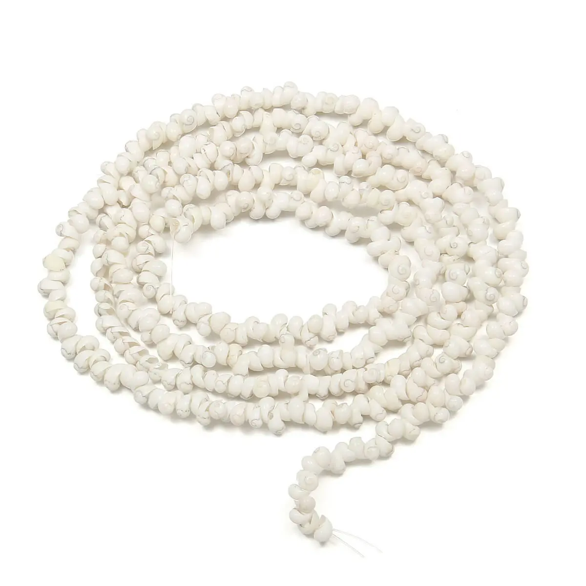 New Natural Shell Beads White Snail Shape Loose for Crafts Home Decor Jewelry Making DIY Necklace Accessories 300Pcs/lot | Украшения и