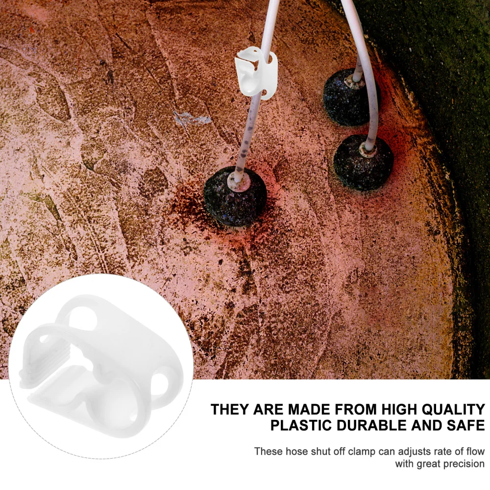 

24pcs Siphon Hose Flow Control Clamp Shut Off Tubing Clip with Gear