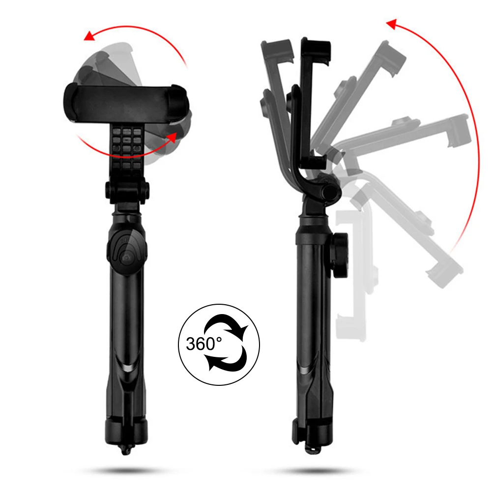 Беспроводная Bluetooth селфи-палка складной ручной раздвижной мини-штатив для