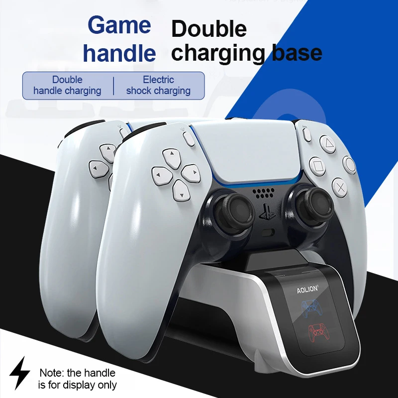 

For PS5 Fast Charge Charging Base Gamepad Dual Charger For PlayStation 5 Controller Charger Stand Gamepad Wireless Controllers
