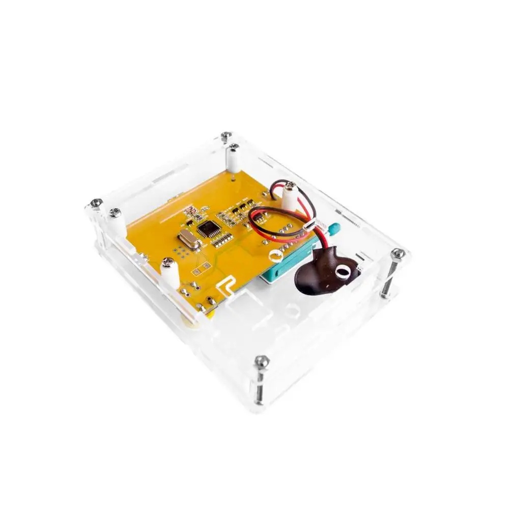 

LCR-T4 Transistor Tester Case Diode Triode Capacitance ESR Meter MOS PNP Transparent Acrylic Case Shell Box Transistor Case