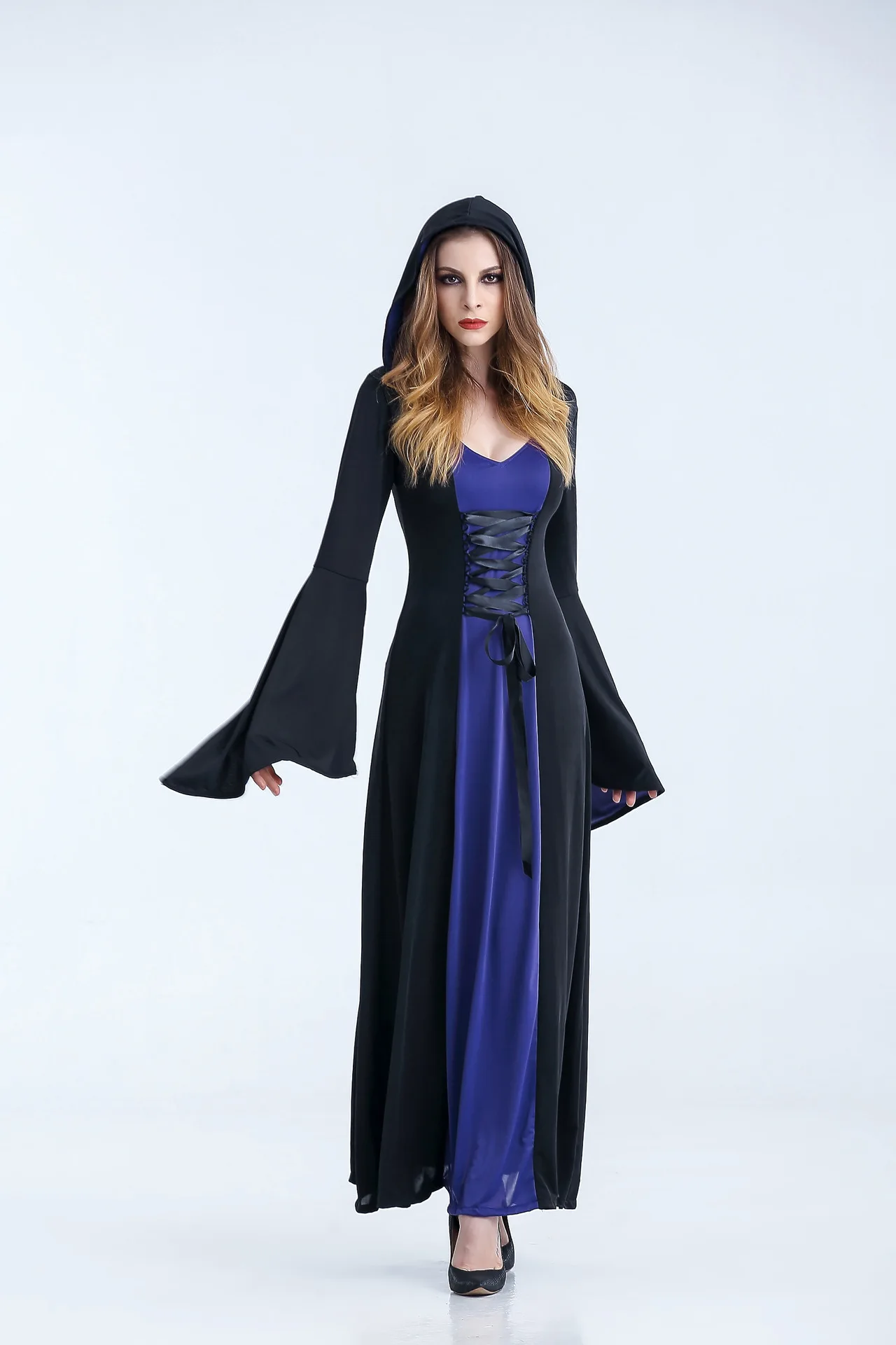 Бесплатная доставка три цвета платье ведьмы вампира для костюмированной