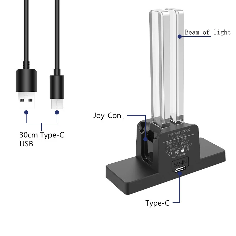 For Nintend Joy-con Controller Dual Charger Joystick Stand Holder LED for Nintendo Switch OLED NS Joycon Accessories | Электроника