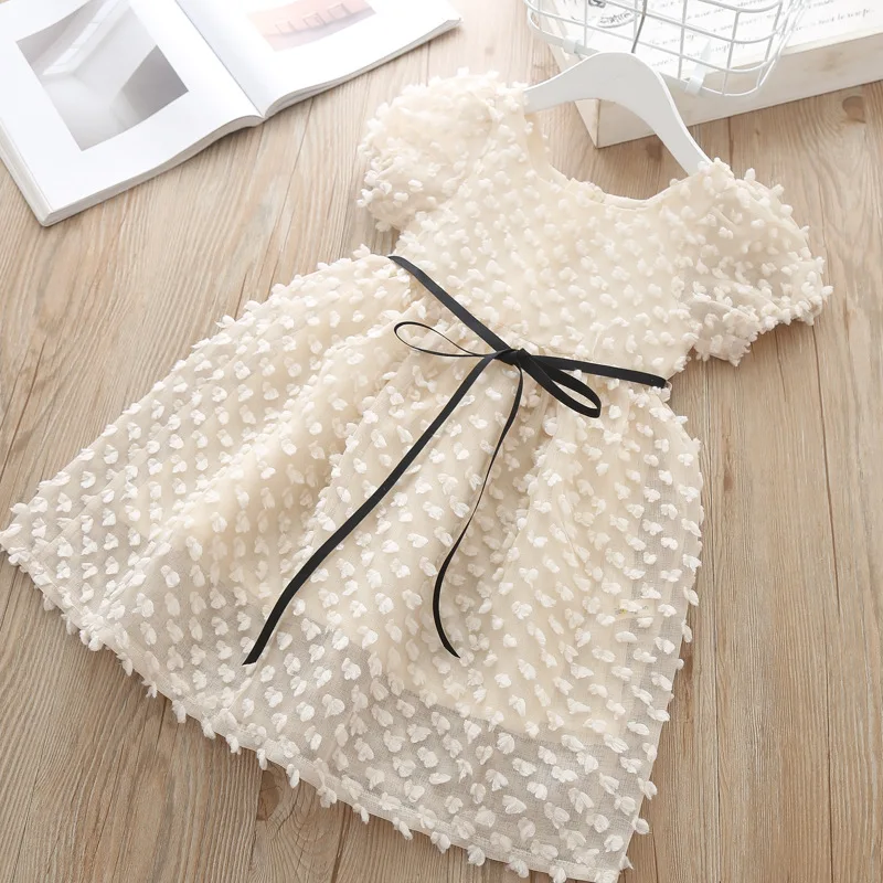 Модное летнее платье принцессы для девочек кружевное вечерние на день рождения |