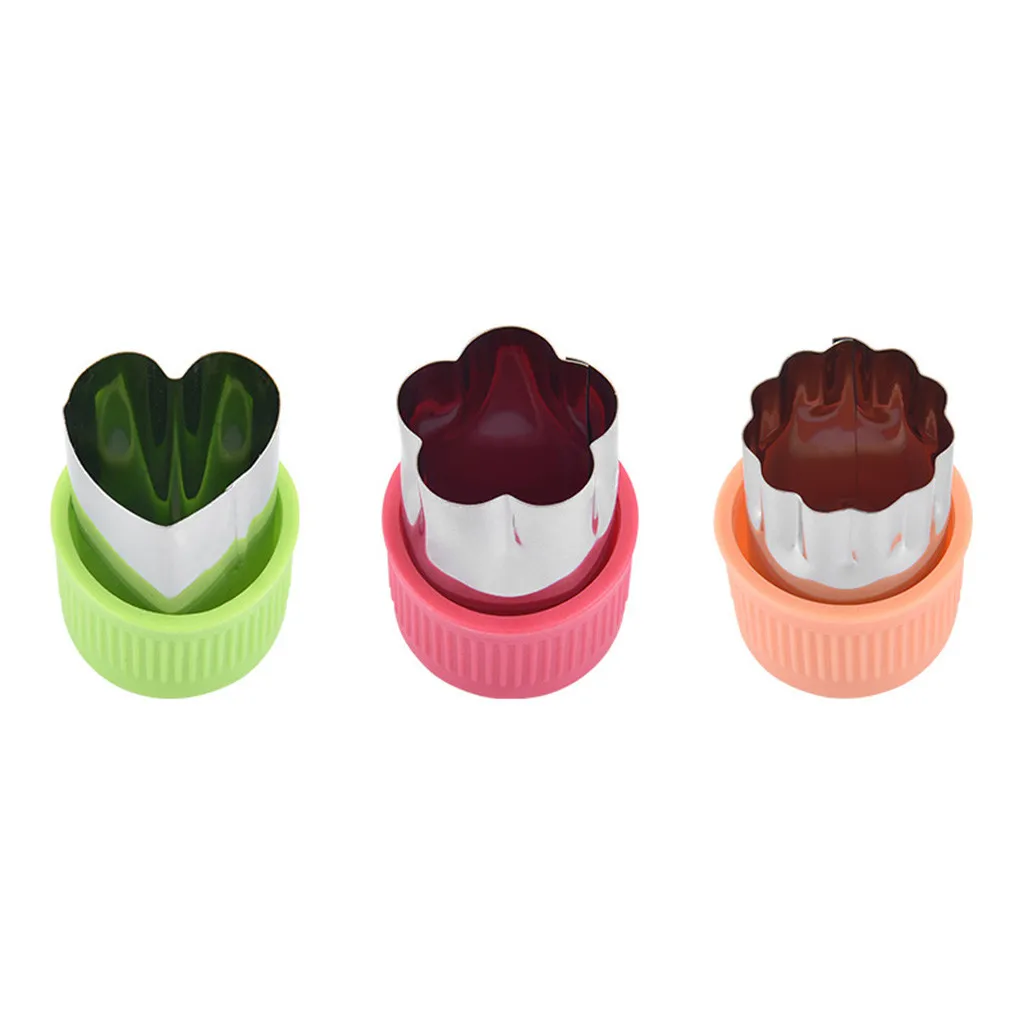 

3Pcs Fruit Star Shape Fondant Cake Cookie Plunger Mould Mold Cutter Tools
