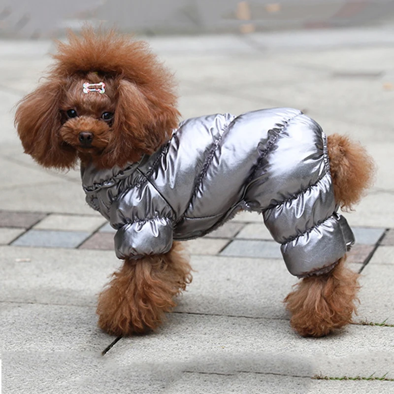 

Waterproof Pet Cotton Suit Small And Medium Dogs Winter Wear Dog Four-Legged Coat Thick Clothes Warm Pet Clothing Dog Style