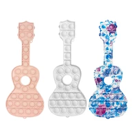 push bubble fidget toys guitar autism needs adult gift for kids colorful stress relief special antistress soft squishy cute gift
