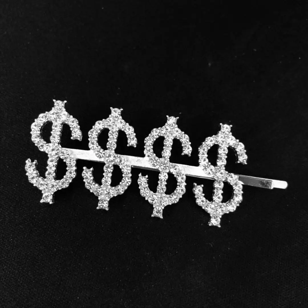 Горячая Распродажа 1 шт. стразы заколки для волос новые женские с надписью BOSS/LOVE