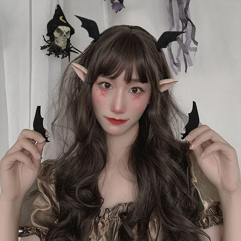 

1 пара модных летучая мышь заколки для волос дьявол шпильки в виде крыльев; Платье-костюм реквизит для костюмированной вечеринки на Хэллоуи...
