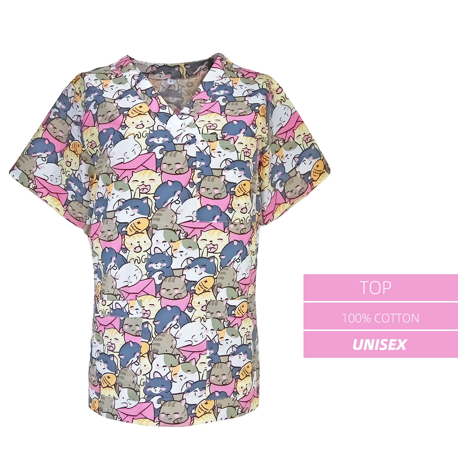 Мода скраб топ Кепка униформа для кормления лабораторная клиника стоматолог