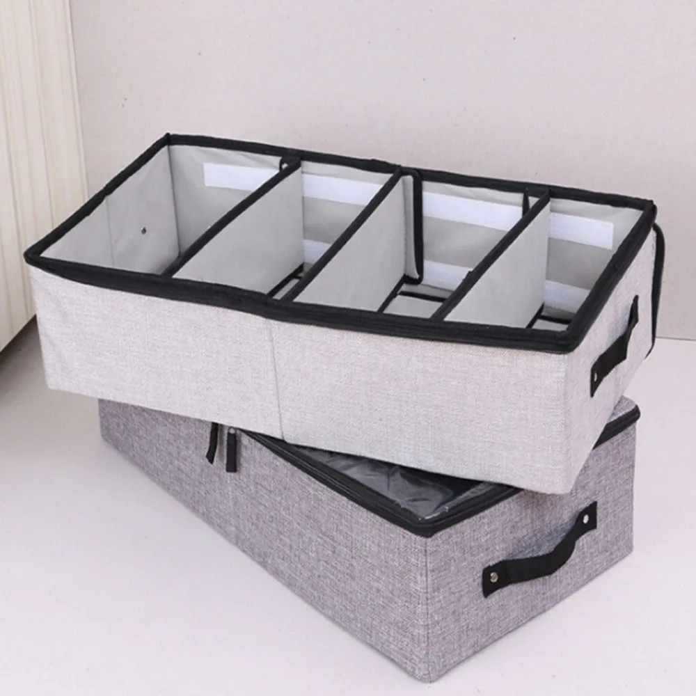 New Style Foldable Storage Box For Shoes Wardrobe Closet Organizer Sock Bra Underwear Bag Under Bed |