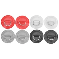 2pcs inflatable boat kayak d ring pad patch pvc marine stainless steel fixed buckle
