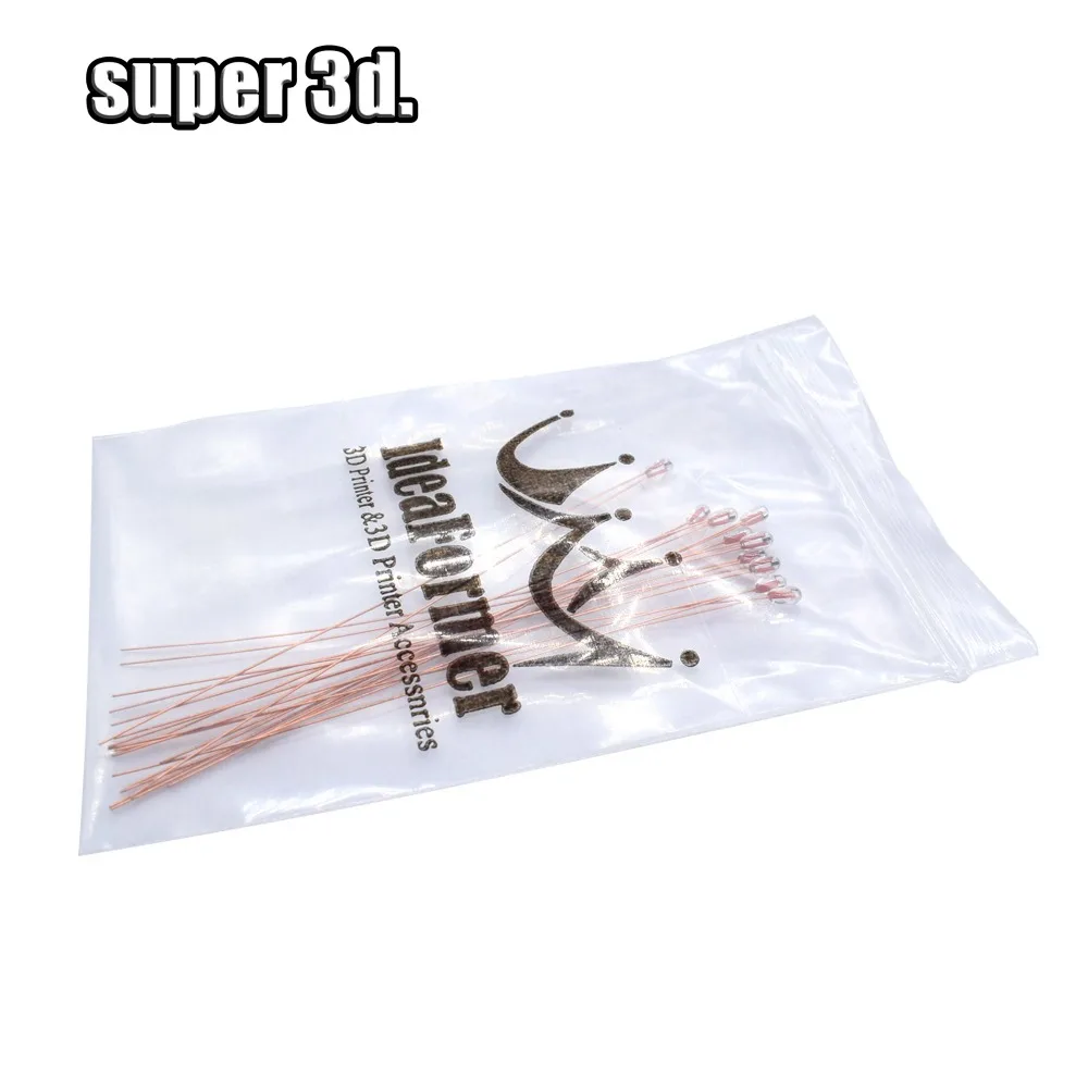12Pcs100K Ом NTC 3950 Термисторы для деталей 3D-принтера Reprap Mend Температурный датчик резисторы аксессуары для 3D-принтера