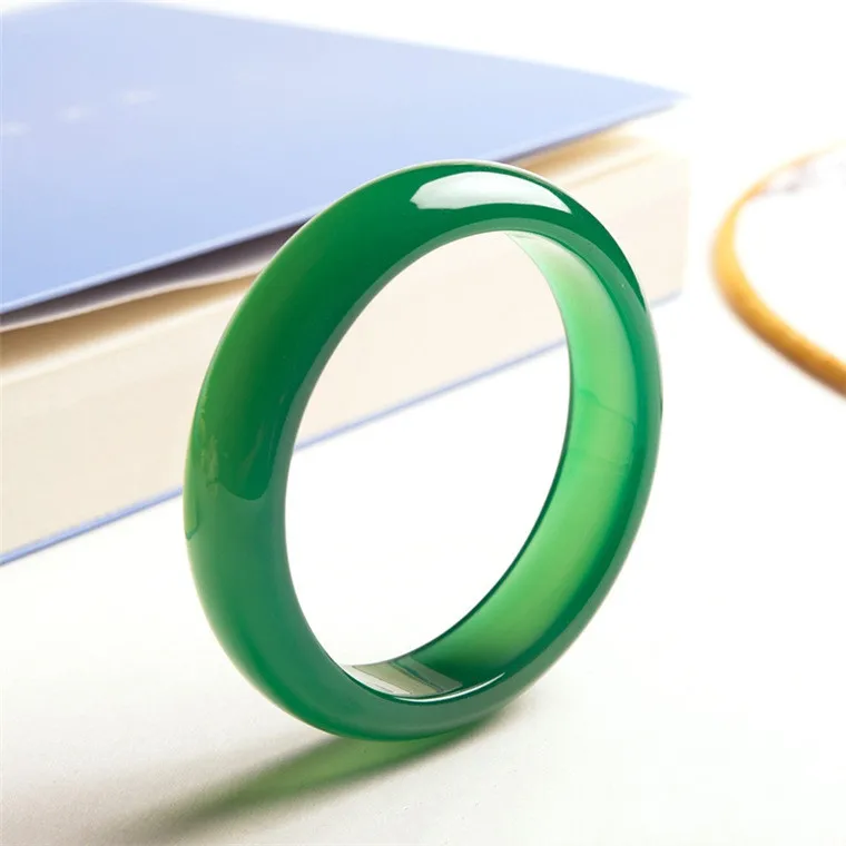 

Натуральный цельный Зеленый Халцедон ледяной король, Изумрудный Агат, нефрит, изысканный браслет, аксессуары, украшения, ювелирные изделия