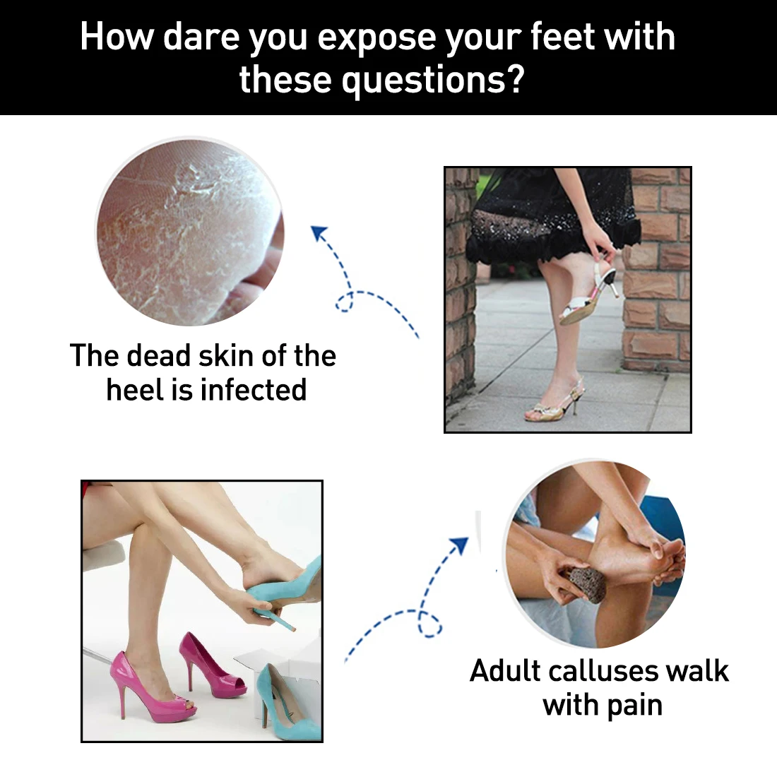 4 шт./2 пары новые силиконовые Увлажняющие гелевые носки на каблуке