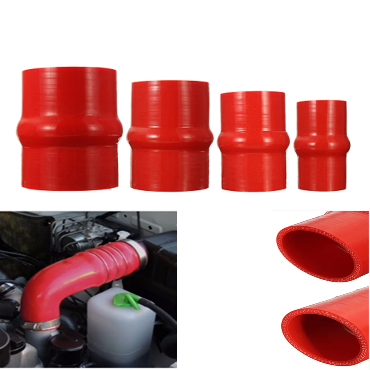 

Silicone Hump Hose Coupler Joiner Tube Pipe Air Water Coolant Radiator Rubber