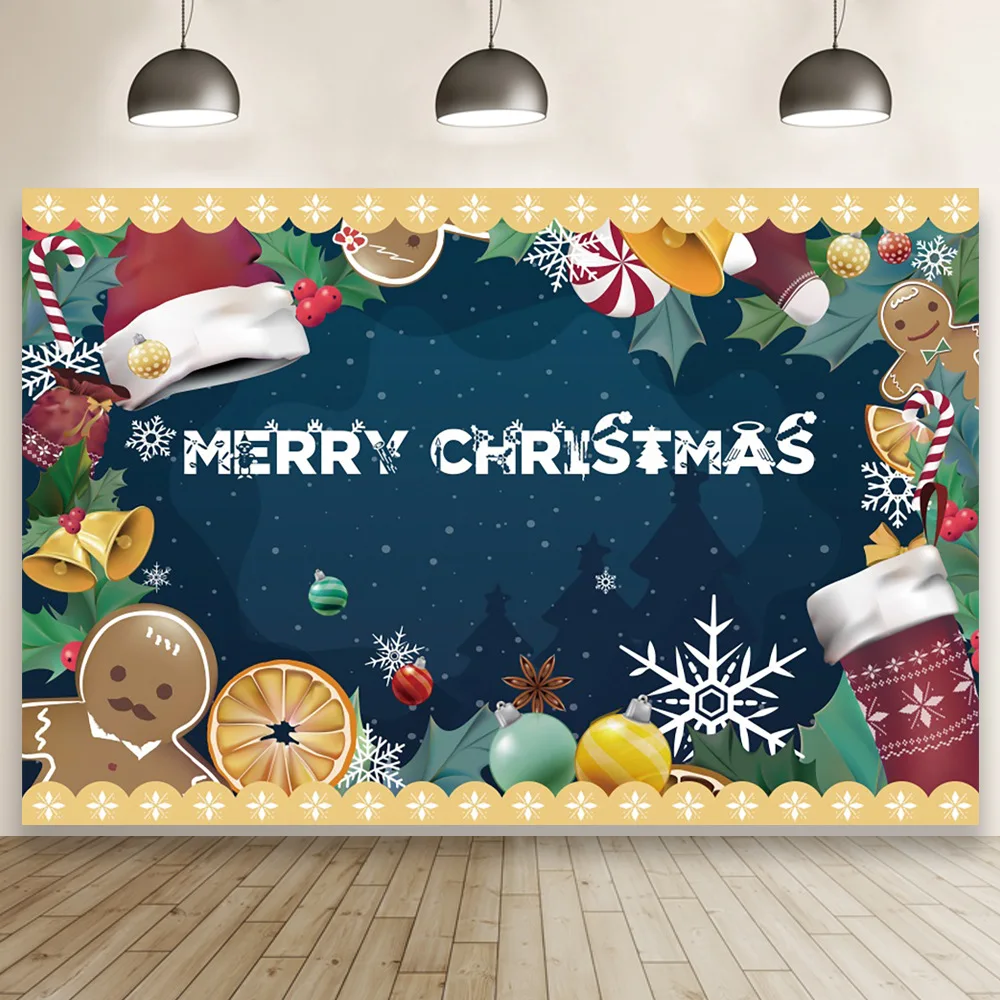 

Merry Christmas Gift Background for Portrait Photography Party Photozone Decors Backdrops Photocall Studio Accessories