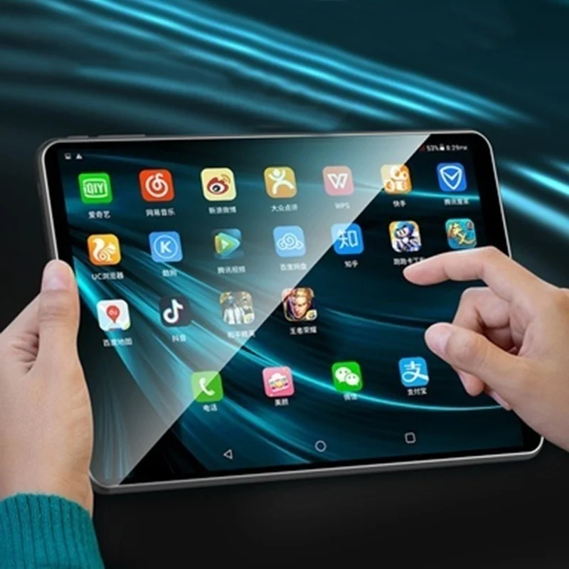 

10-дюймовый планшет с четырёхъядерным процессором, ОЗУ 6 ГБ, ПЗУ 2021 ГБ, Android 9,0