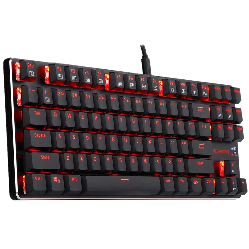 

Механическая игровая клавиатура Redragon K590 Проводная/2,4G Беспроводная TKL, низкопрофильная красная игровая клавиатура с 87 клавишами для ПК