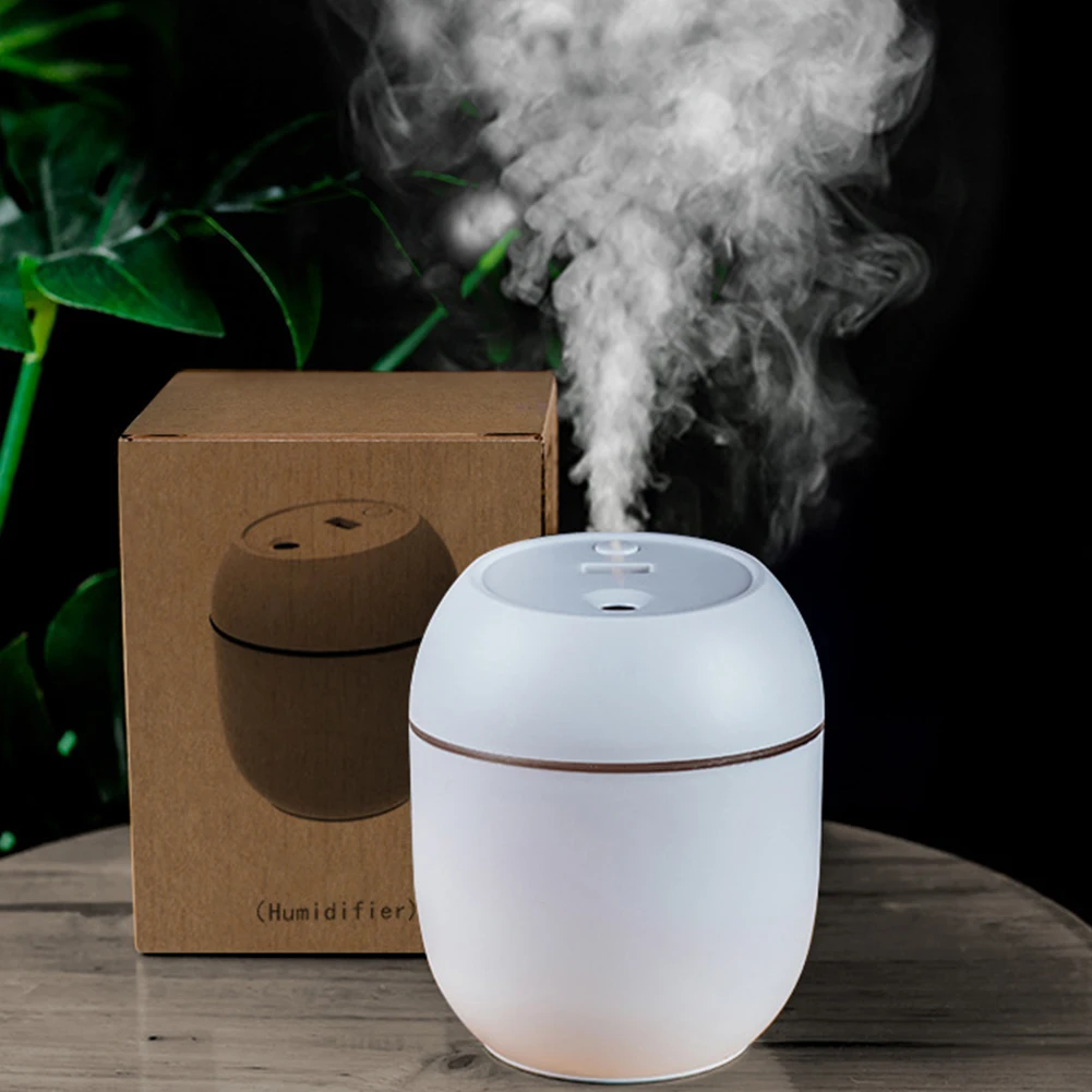 

Mini Air Humidifier 250ML Aroma Essential Oil Air Diffuser Super Quiet USB Fogger Mist Maker For Home Car with LED Night Lamp