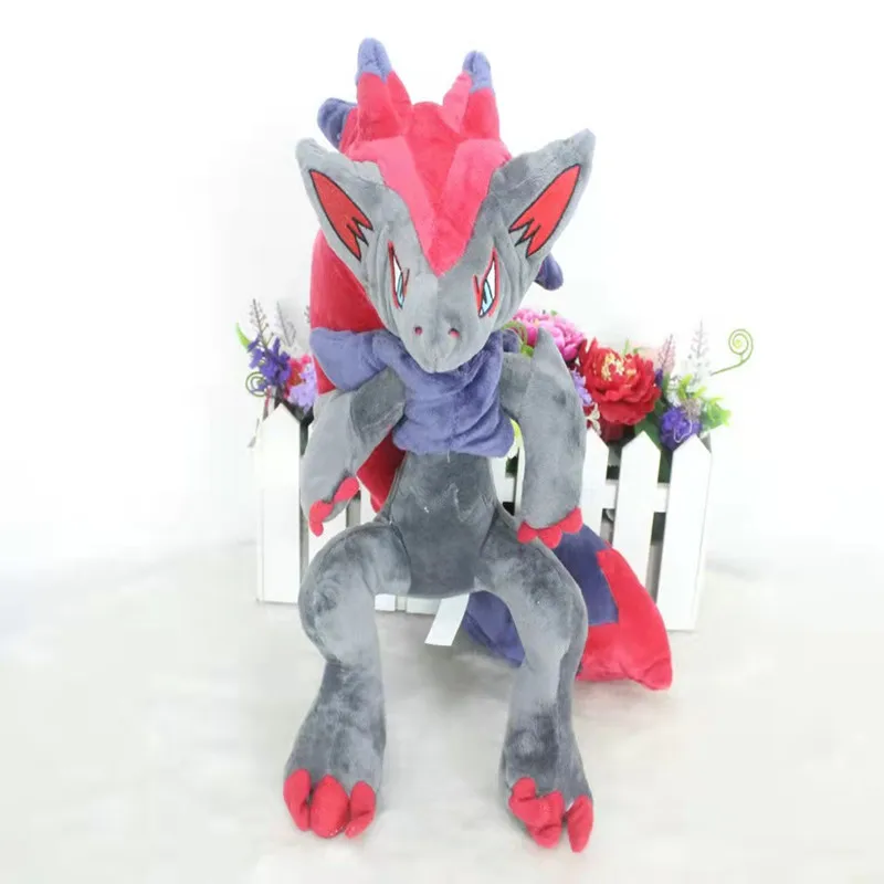 Figura de felpa de Pok&eacute;mon de 45 Cm, Serie de Zoroark Pikachu, modelo de Mascota de alta calidad, mu&ntilde;eca para ni&ntilde;os, los mejores regalos de cumplea&ntilde;os-4