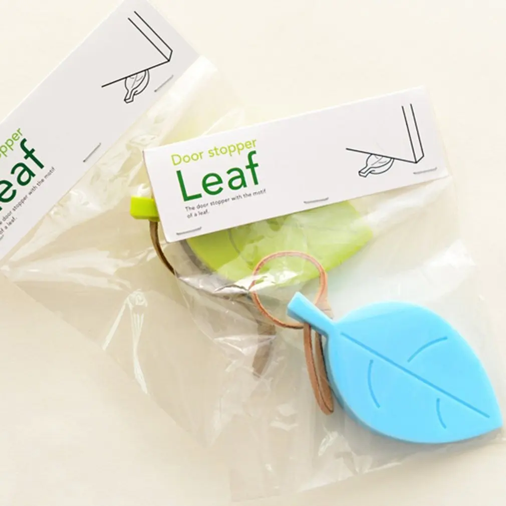 Креативный домашний Ограничитель для двери с листьями защитный Клин детей дома