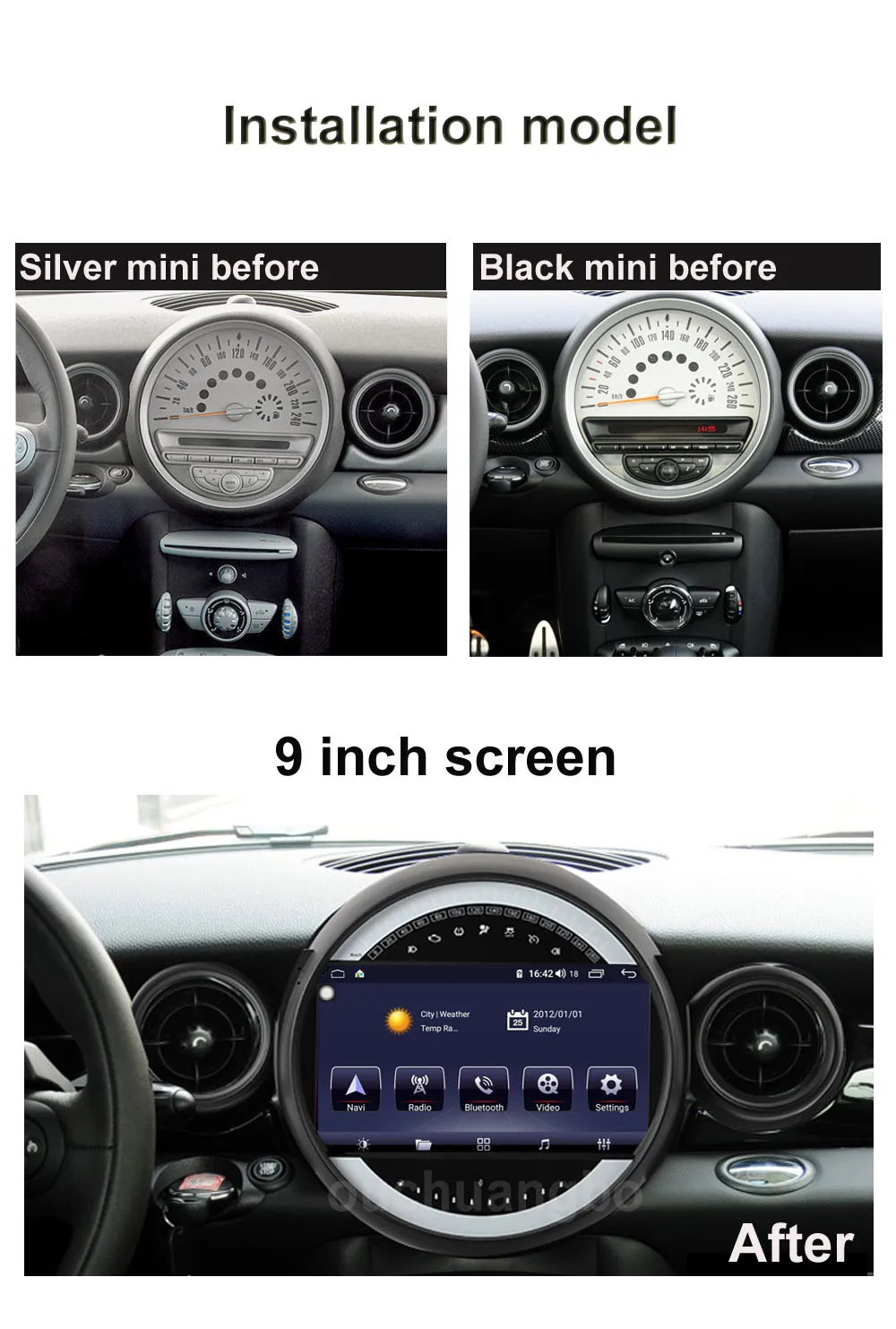 Ouchuangbo 4G Android 11 автомобильный радиоприемник GPS стерео для Mini Cooper one S R55 R56 R57 R58 с 8