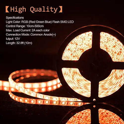10m LED Strip Light RGB Waterproof SMD 5050 DC12V rgb String Diode Flexible Ribbon WiFi Contoller+Adapter plug | Автомобили и