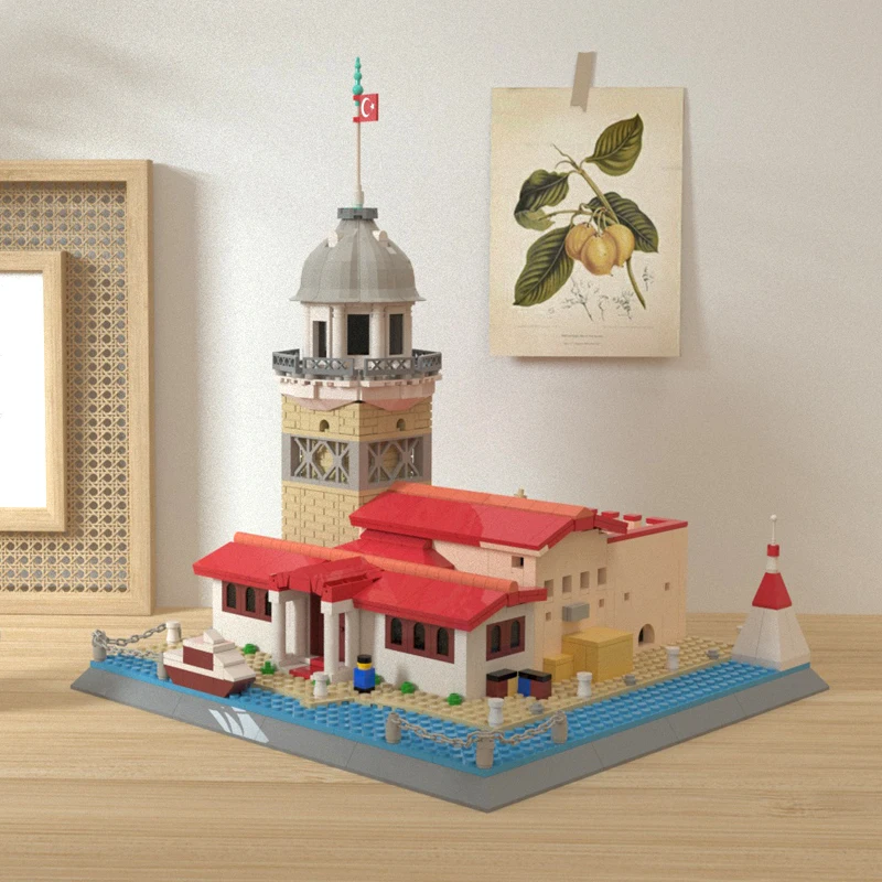 Город МОС архитектура Турция стамбольская башня модель маяка строительные блоки
