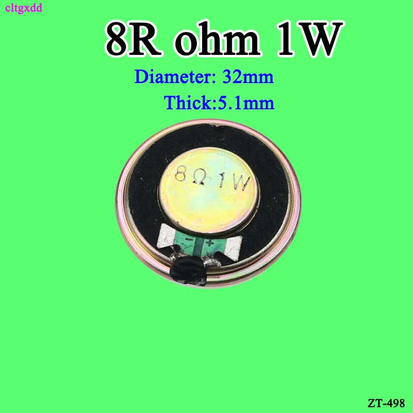 Новый ультратонкий динамик cltgxdd 3 шт./лот 32 Ом 1 Вт 8R Диаметр динамика мм 2 см