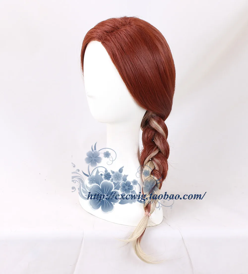 Avengers: Endgame Black Widow Cosplay Wig Natasha Romanoff Gradient 50cm Braid Half Long Hair + Free Cap | Тематическая одежда и