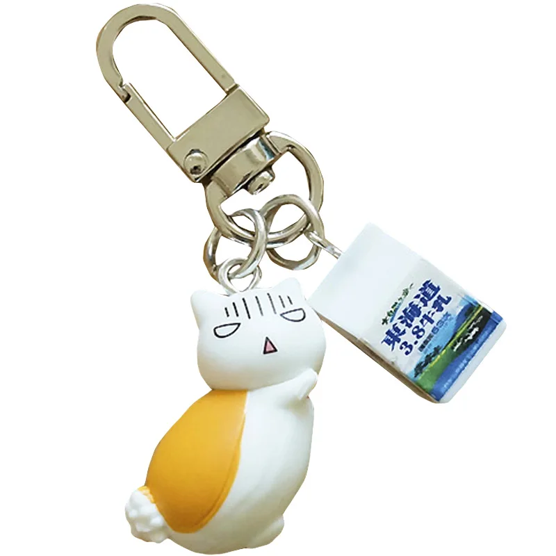 

Animation Accessories Anime Natsume Yuujinchou DIY Pendants Cartoon Keychain Cute Key Chain Airpods U Disk Pendant Birthday Gift