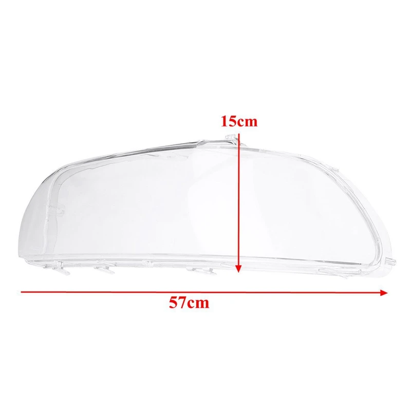 

2Pcs 4-Door Lens Headlamp Lens Cover Car Left Right Headlight for BMW E39 facelift 1996-2003 63128375301 63128375302 Accessories