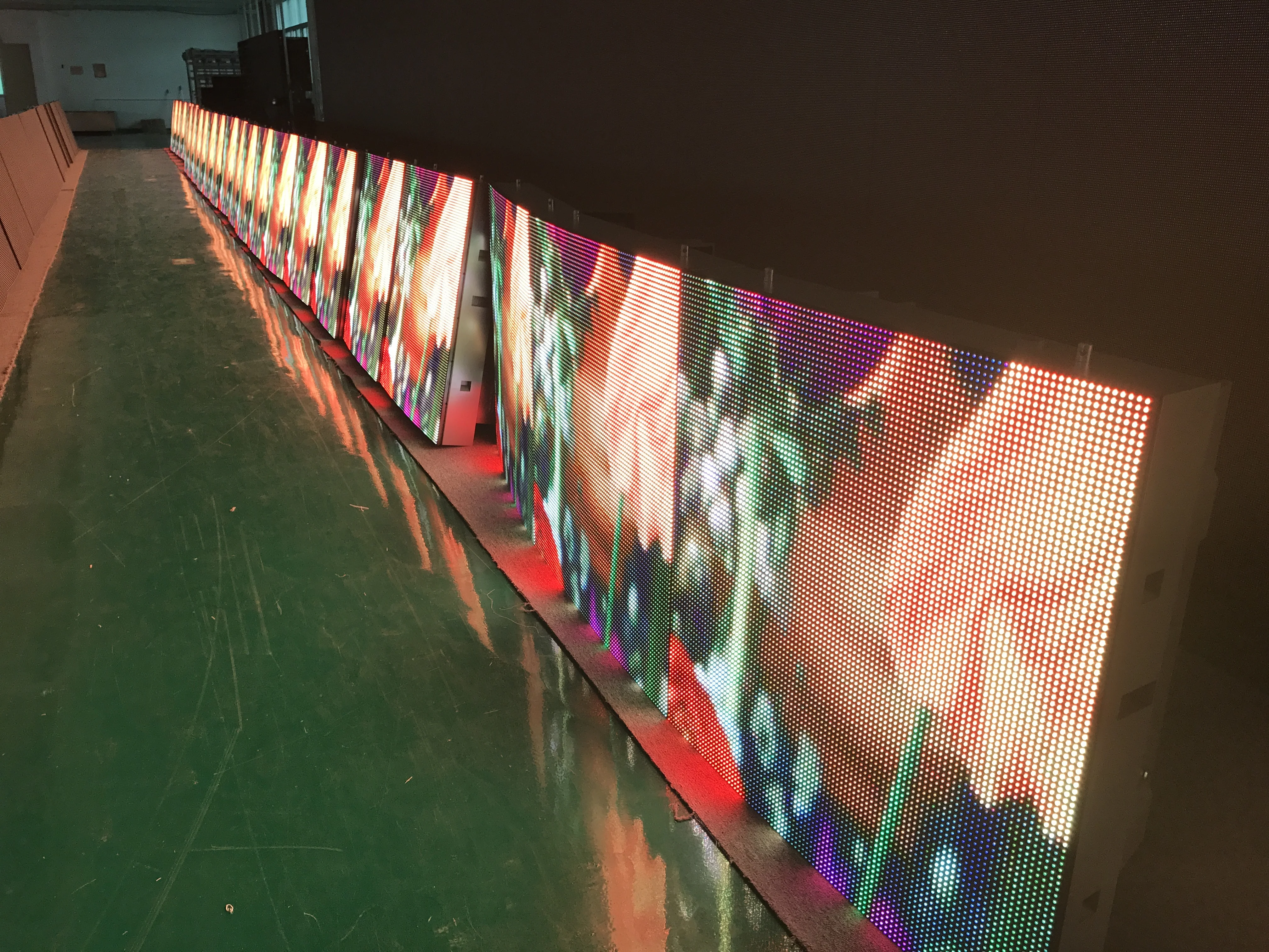 P10 светодиодный модуль 32*16 RGB матричный полный Цвет Панель открытый Дисплей