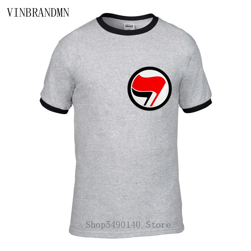 Антифашистская анархия анархист футболки флаг мира 3D символ короткий рукав