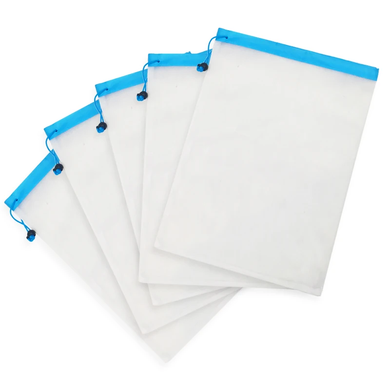 

12pcs/lot Reusable Mesh Produce Bags Washable Eco Friendly Bags for Grocery Shopping Storage Fruit Vegetable Toys Sundries Bag