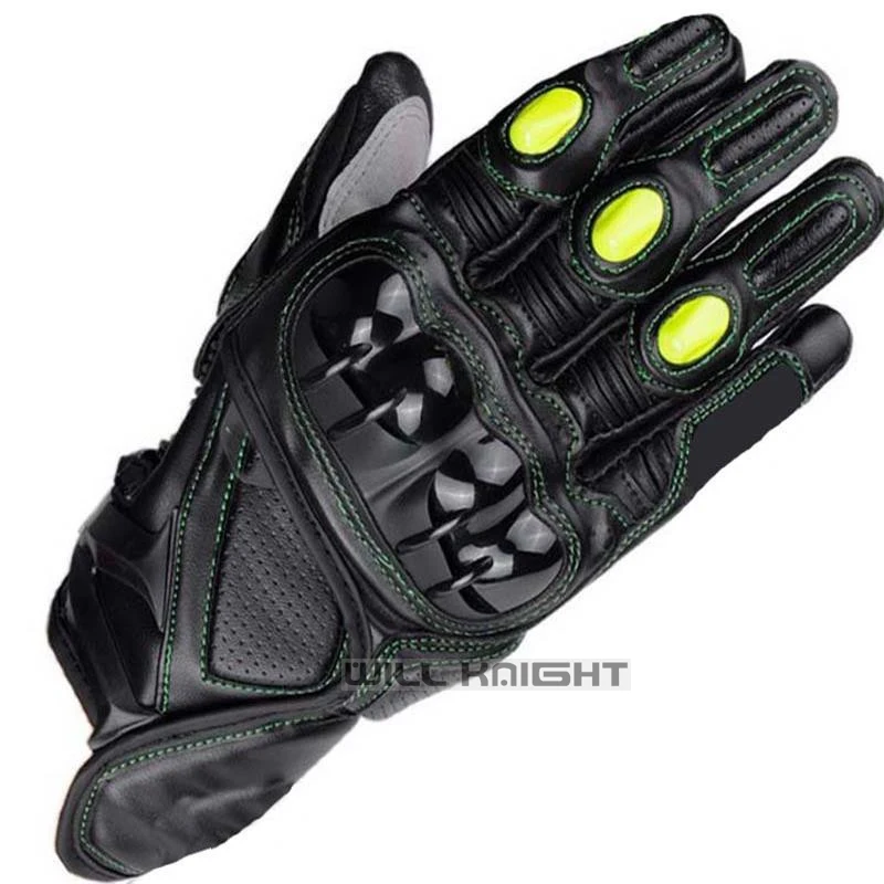 

Scooter Motocross Downhill Bike MX Off-road Locomotive Leather Blue Gloves