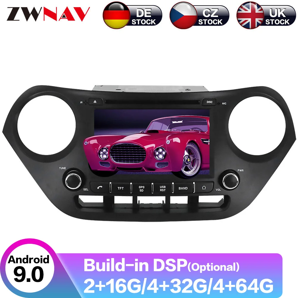 

Android 10 DSP IPS радио автомобильный DVD плеер GPS навигация для Hyundai I10 2013 + автомобильное радио бесплатная карта и камера мультимедийный плеер