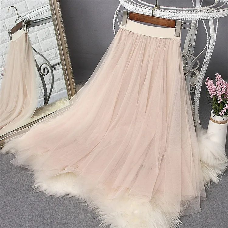 2018 Высокая Талия Для женщин Длинная юбка Цветочный принт в полоску летние синие