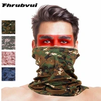 hot camouflage turban print army military hiking scarf polyester windproof neck warm mask uv protection tactical kerchief