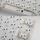 Печатная плата установленные винтовые прозрачные Позолоченные вишневые стабилизаторы спутниковая ось 6.25u 2u для механической клавиатуры модификаторные клавиши