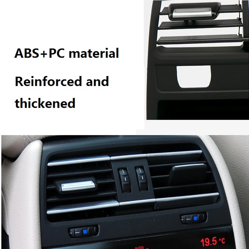 

Rear Exhaust Air Conditioning Vent Grill Outlet Decorative Cover Ventilation Grille for 7 Series F02 F01 730 735 745 750